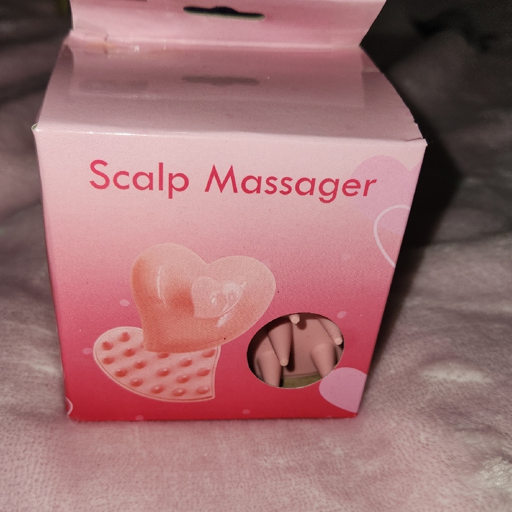 Pink Heart Scalp Massager